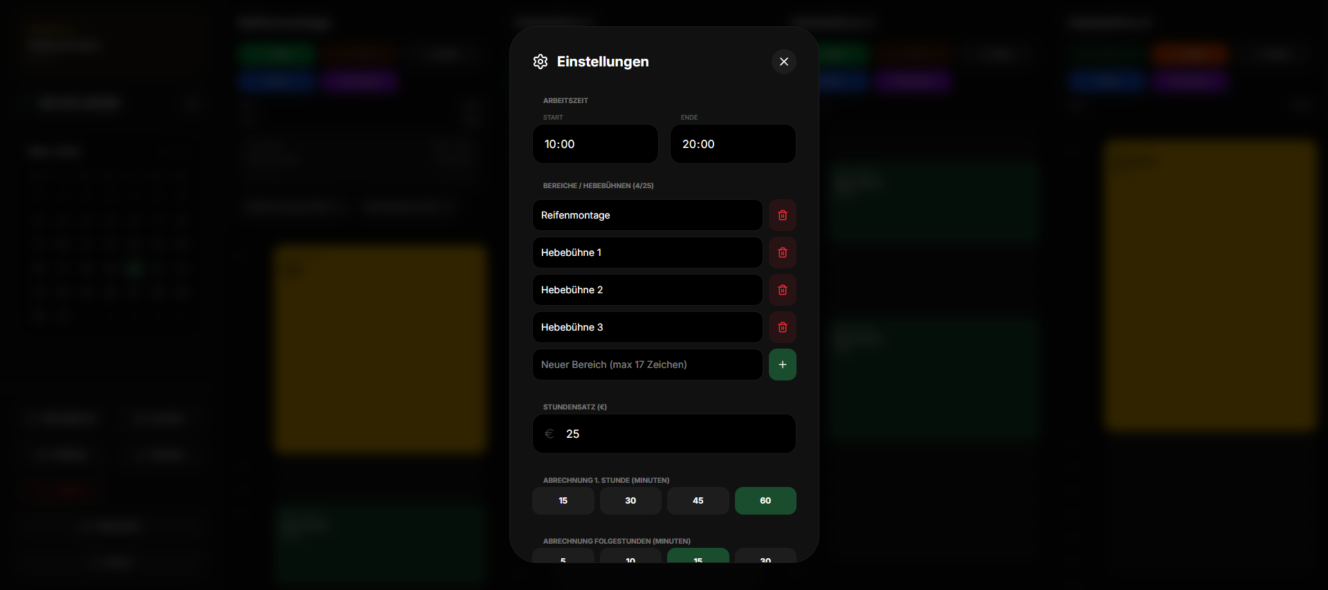 Vollständige Werkstatt-Konfiguration